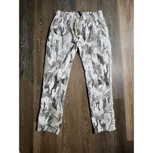 Venti6 Camo Joggers Womens Medium Grey White Excellent Sequin Side Stripe Pants
